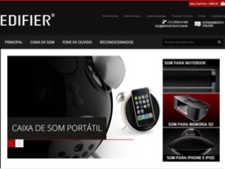 Thumbnail do site Loja Oficial Edifier Brasil