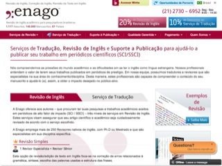 Thumbnail do site Enago - Reviso de Ingls, Traduo