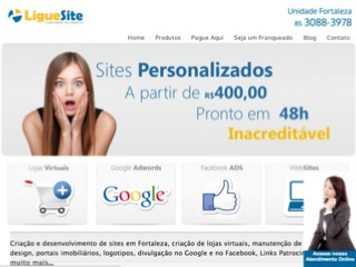Thumbnail do site Ligue Site - Criao de Sites em Fortaleza