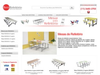 Thumbnail do site Beni Refeitrio - Mesas para refeitorio