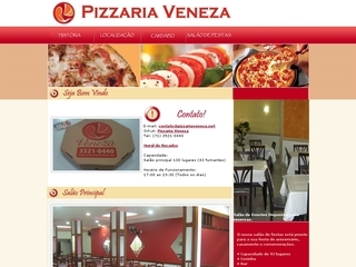 Thumbnail do site Pizzaria Veneza