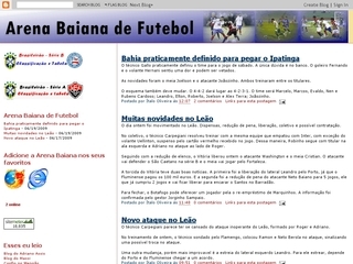 Thumbnail do site Arena Baiana Futebol