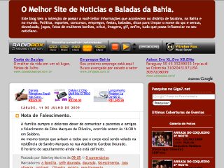 Thumbnail do site Saiba o que acontece em Salobro e Região de Irecê.