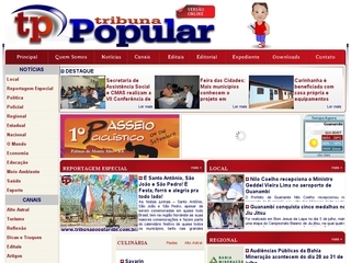 Thumbnail do site Jornal Tribuna Popular