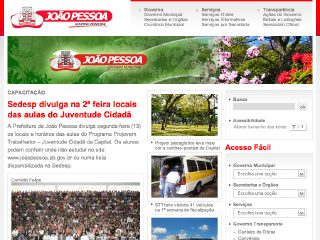 Thumbnail do site Prefeitura Municipal de Joo Pessoa