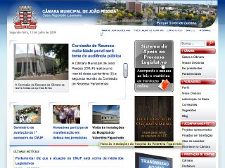 Thumbnail do site Cmara Municipal de Joo Pessoa