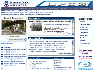 Thumbnail do site UFCG - Universidade Federal de Campina Grande