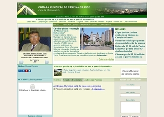 Thumbnail do site Cmara Municipal de Campina Grande
