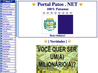 Thumbnail do site Portal Patos - 100% Patoense