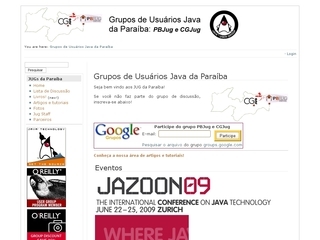 Thumbnail do site Grupo de Usurios Java de Campina Grande