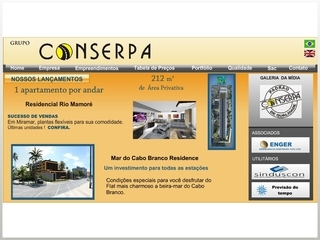 Thumbnail do site Conserpa Const. e Incorporao