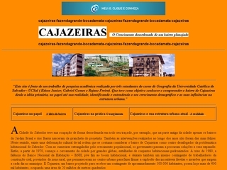 Thumbnail do site Cajazeiras : O Crescimento Desordenado de um Bairro Planejado