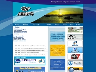 Thumbnail do site ABAV -  Associao Brasileira de Agncias de Viagens da Paraba