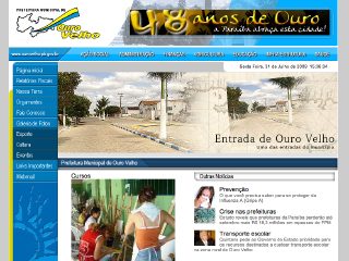 Thumbnail do site Prefeitura Municipal de Ouro Velho