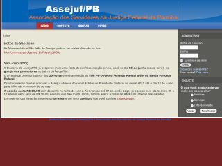 Thumbnail do site Assejuf PB Associação dos Servidores Justiça Federal da Paraíba
