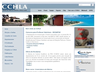Thumbnail do site CCHLA Centro de Cincias Humanas, Letras e Artes