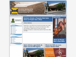 Thumbnail do site Teatro Municipal Severino Cabral