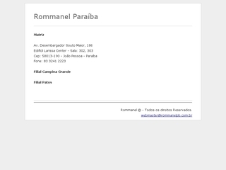 Thumbnail do site Rommanel Paraba