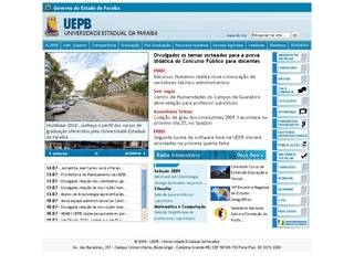 Thumbnail do site UEPB - Universidade Estadual da Paraba