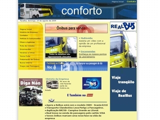 Thumbnail do site Real Bus