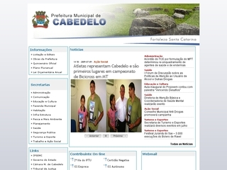 Thumbnail do site Prefeitura Municipal de Cabedelo