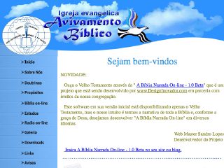 Thumbnail do site Igreja Evanglia Avivamento Bblico