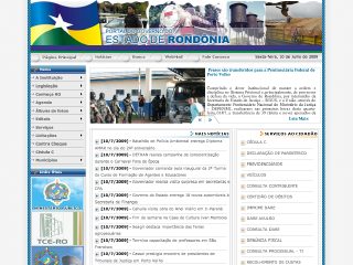 Thumbnail do site Governo do Estado de Rondônia