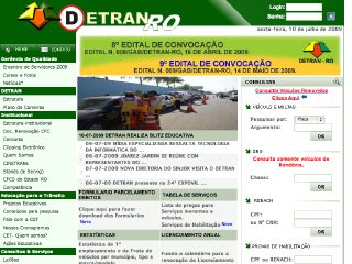 Thumbnail do site DETRAN - Rondônia