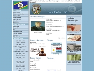 Thumbnail do site Prefeitura Municipal de Cacaulndia