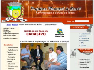 Thumbnail do site Prefeitura Municipal de Cacoal