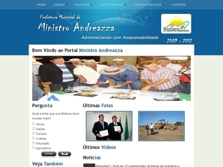 Thumbnail do site Prefeitura Municipal de Ministro Andreazza
