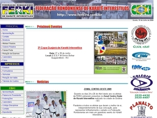 Thumbnail do site FERKI - Federação Rondoniense de Karatê Interestilos