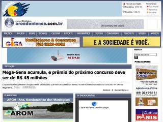 Thumbnail do site oRondoniense.com.br