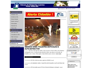 Thumbnail do site CDL - Cmara de Dirigentes Lojistas de Porto Velho