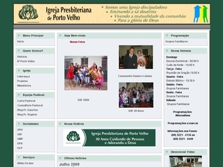 Thumbnail do site Igreja Presbiteriana de Porto Velho