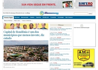 Thumbnail do site Rondônia Dinâmica