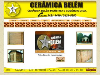 Thumbnail do site Cermica Belm