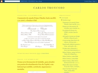 Thumbnail do site Carlos Troncoso - Blog