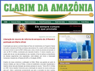 Thumbnail do site Clarim da Amazônia