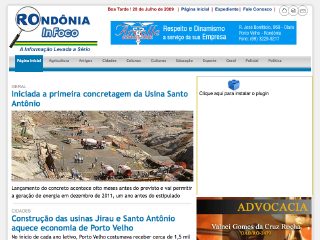 Thumbnail do site Rondônia In Foco