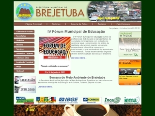 Thumbnail do site Prefeitura Municipal de Brejetuba