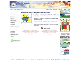 Thumbnail do site Prefeitura Municipal de Anchieta