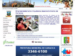 Thumbnail do site Prefeitura Municipal de Cariacica