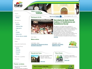 Thumbnail do site Prefeitura Municipal de Viana