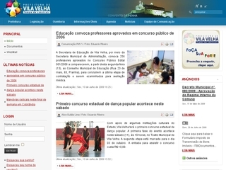 Thumbnail do site Prefeitura Municipal de Vila Velha