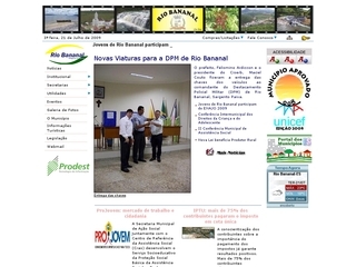 Thumbnail do site Prefeitura Municipal de Rio Bananal
