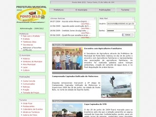 Thumbnail do site Prefeitura Municipal de Ponto Belo