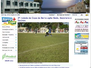 Thumbnail do site Prefeitura Municipal de Conceição da Barra