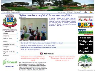 Thumbnail do site Prefeitura Municipal de Guau
