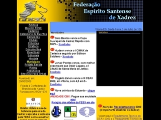 Thumbnail do site Federao Esprito Santense de Xadrez